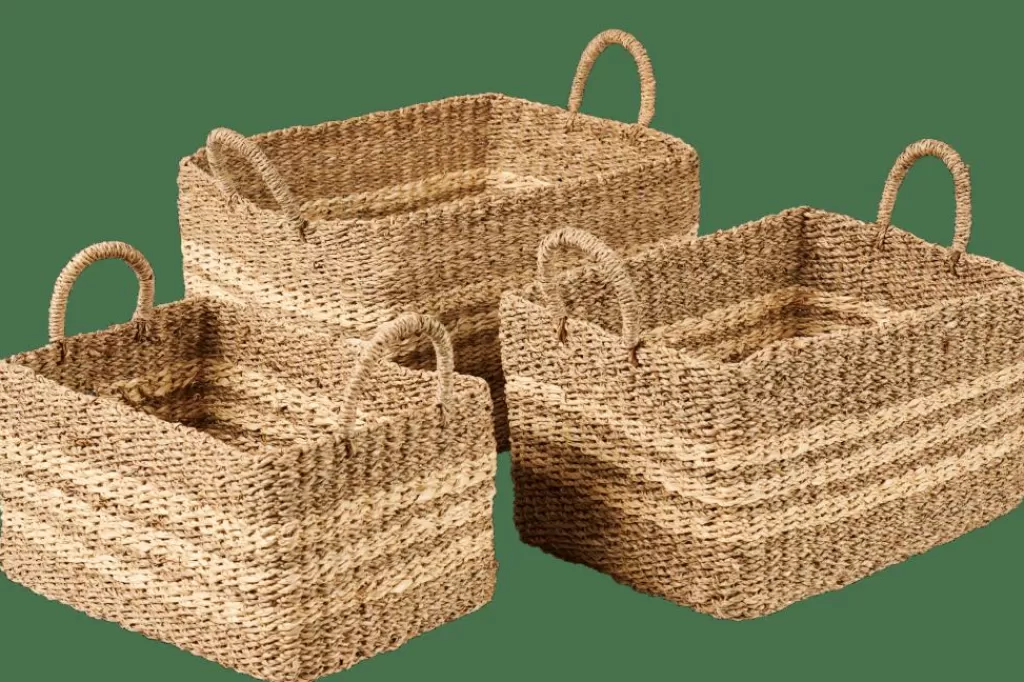 Cheap RAYAS Cesta M Natural Cestas De Almacenaje