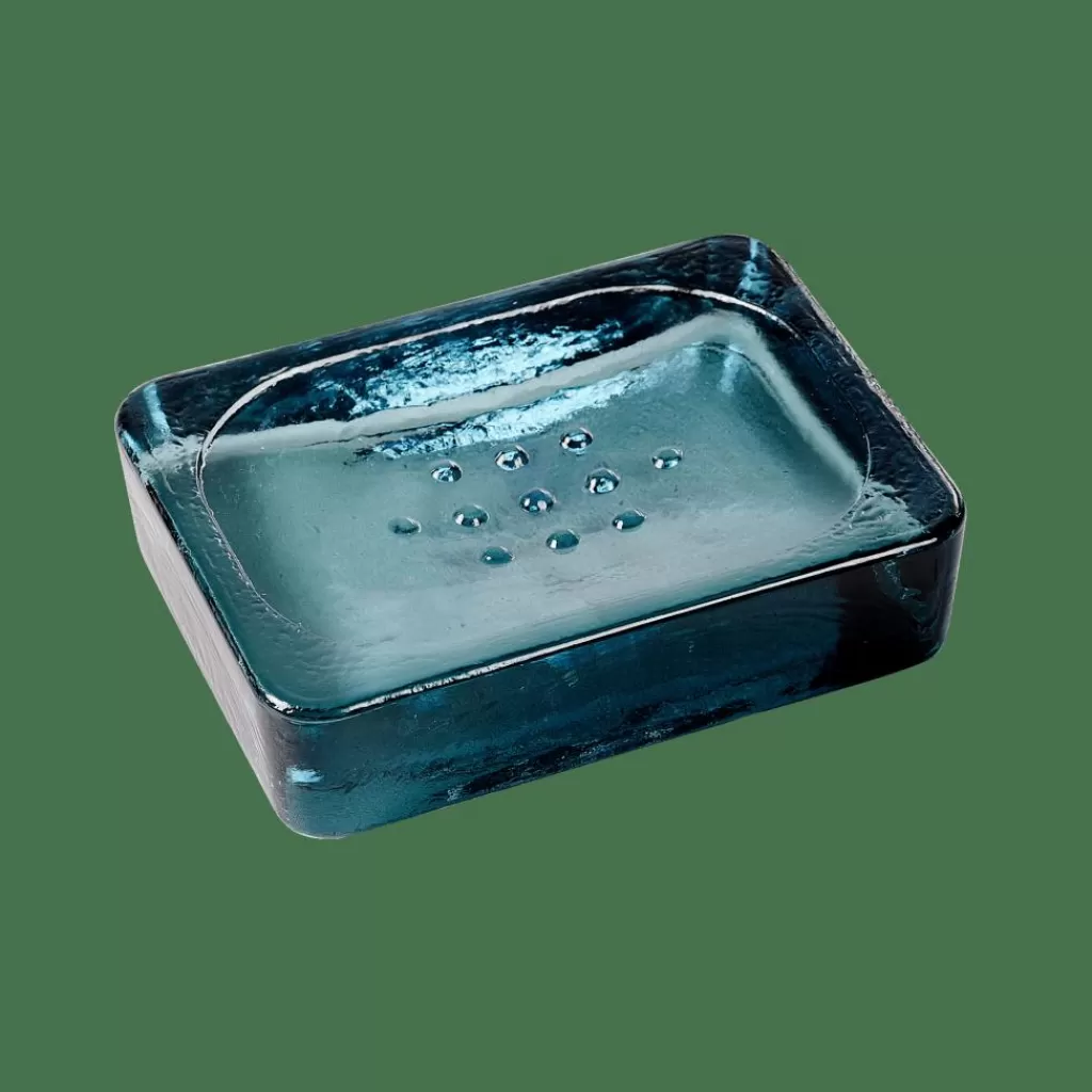 Clearance RECYCLE Jabonera Azul Accesorios De Tocador