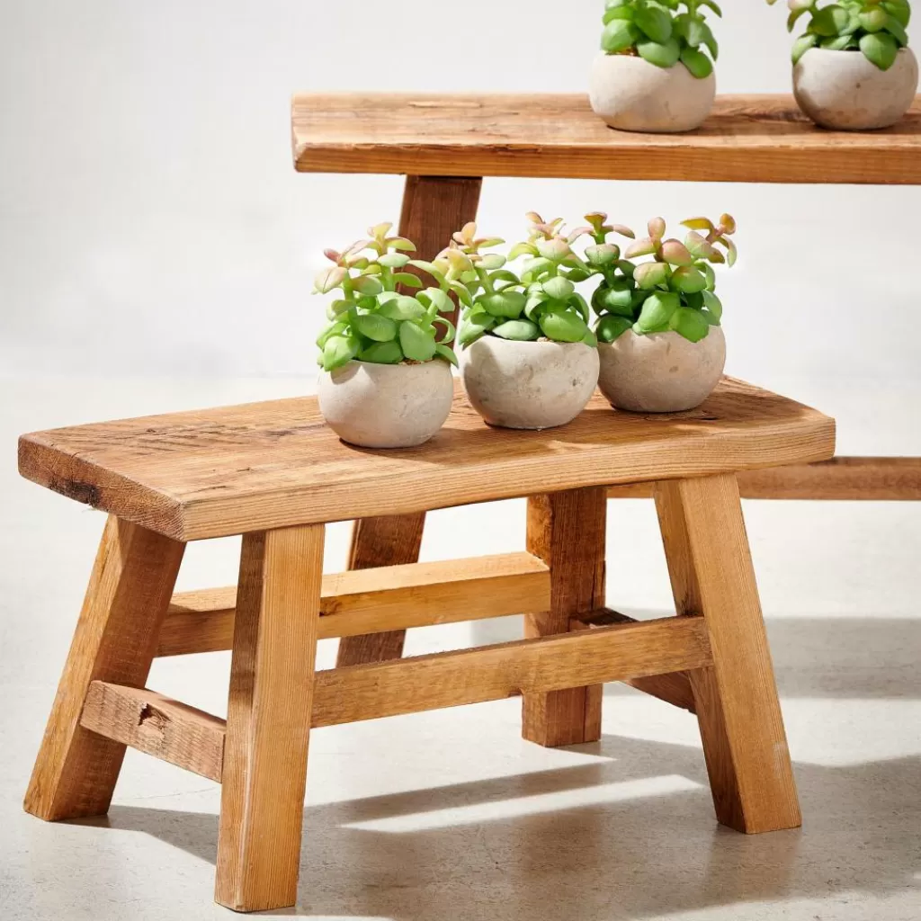 Discount RECYCLE Mesa Para Plantas Natural Soportes Para Plantas