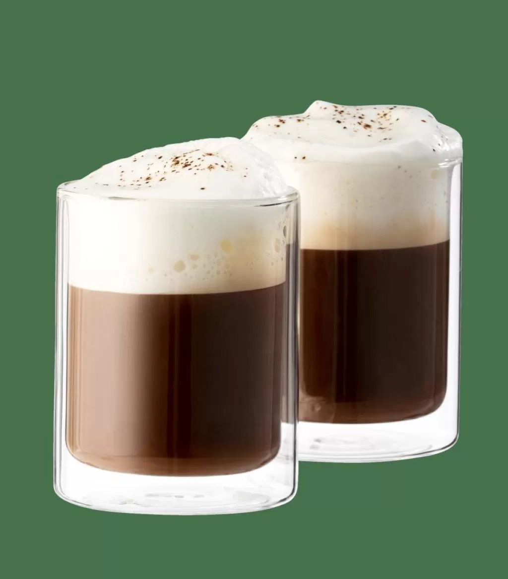 Fashion RELAX Vasos De Doble Pared Juego De 2 33 CL Transparente Accesorios De Té | Vasos Para Café