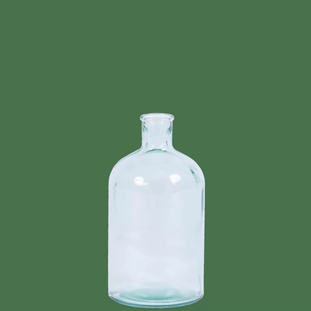 Store RETRO Florero Botella Transparente Floreros