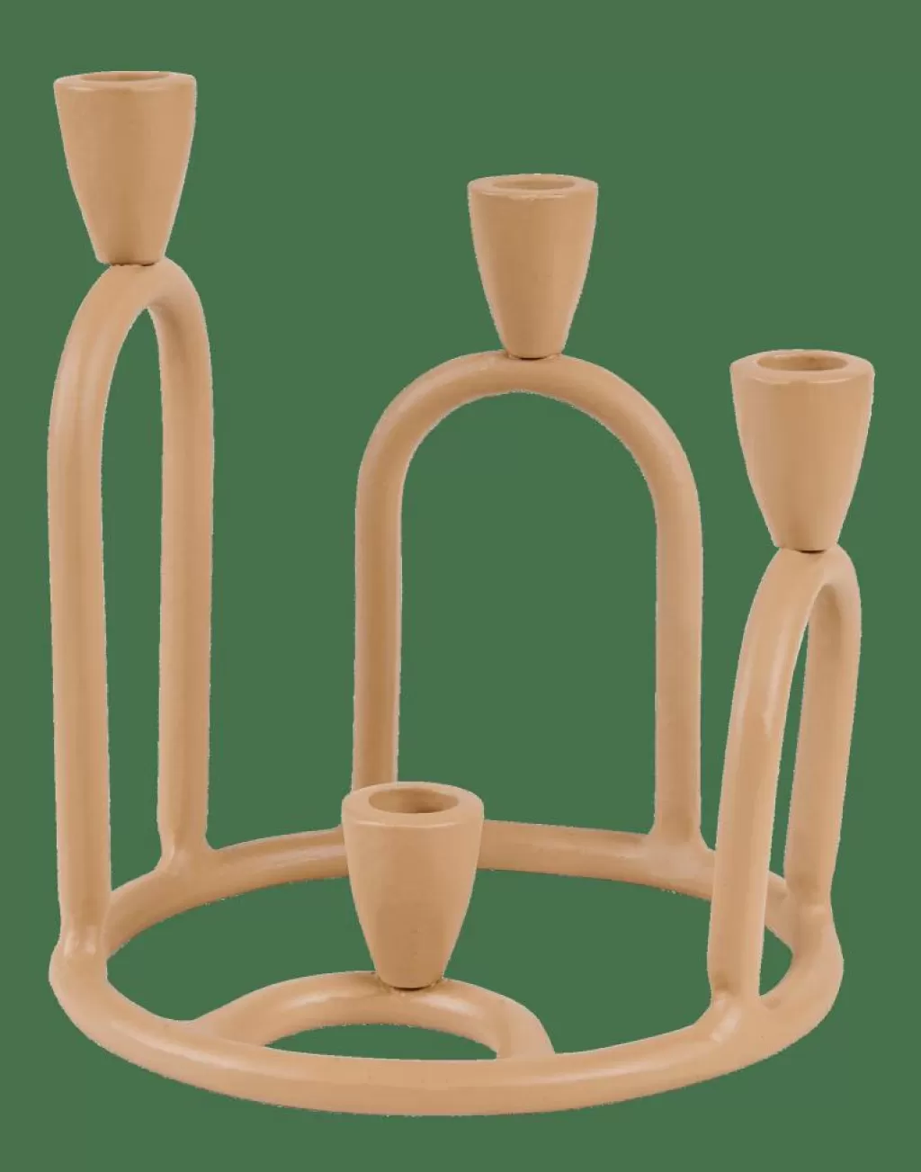 Cheap RINGS Candelabro Para 4 Velas Marrón Claro Candelabros