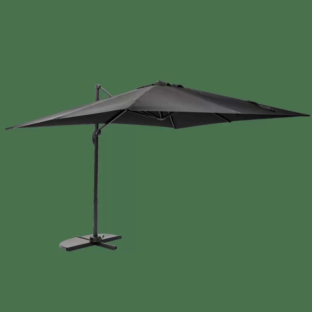 Discount RIVA Parasol Colgante Sin Pie Negro Parasoles