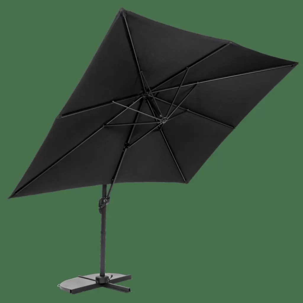 Discount RIVA Parasol Colgante Sin Pie Negro Parasoles