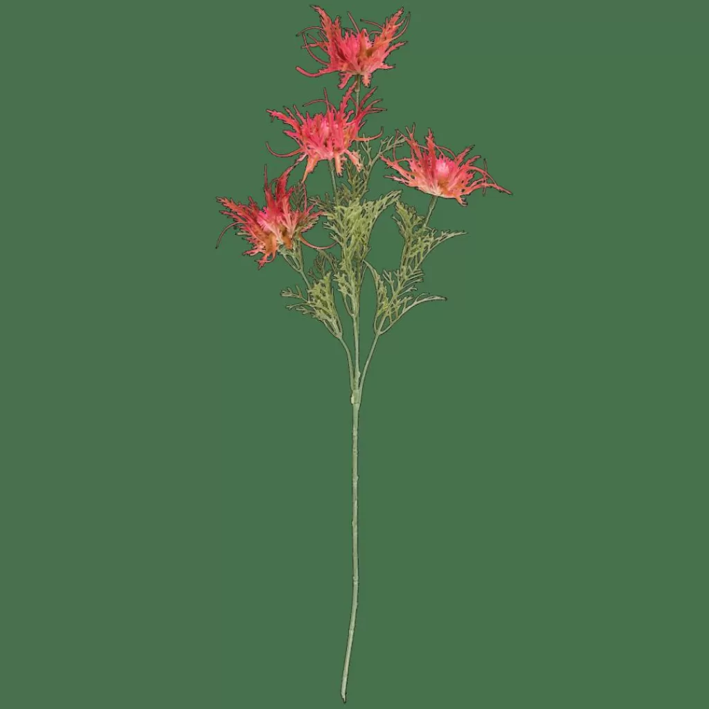 New RUBY Planta Artificial Rojo Ramos Artificiales