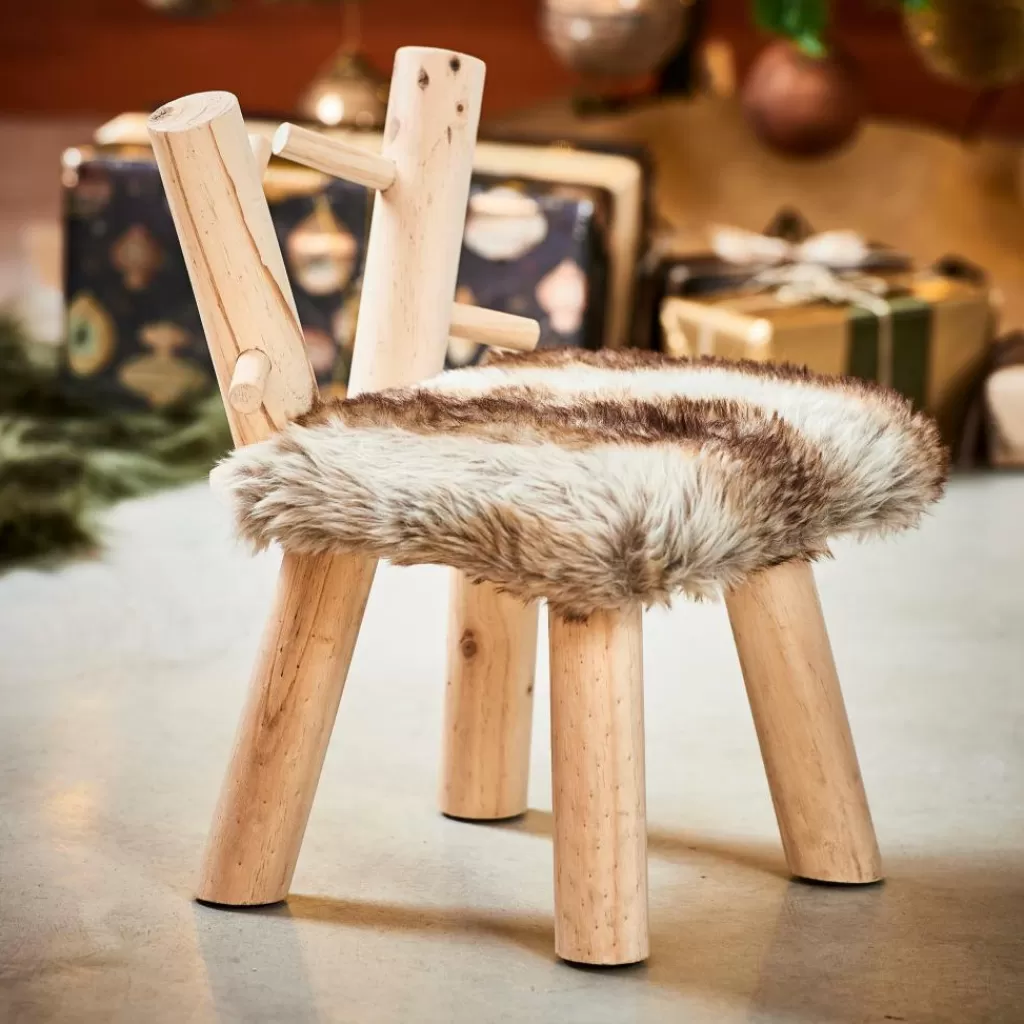 Clearance RUDOLF Taburete Natural Niños Kids | Muebles Para Niños
