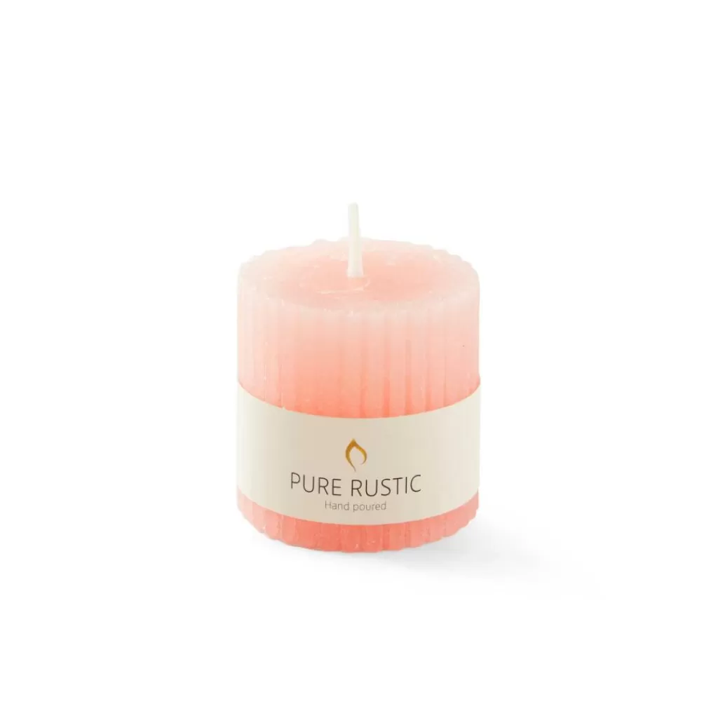 Cheap RUSTIC Vela Estriada Naranja Velas