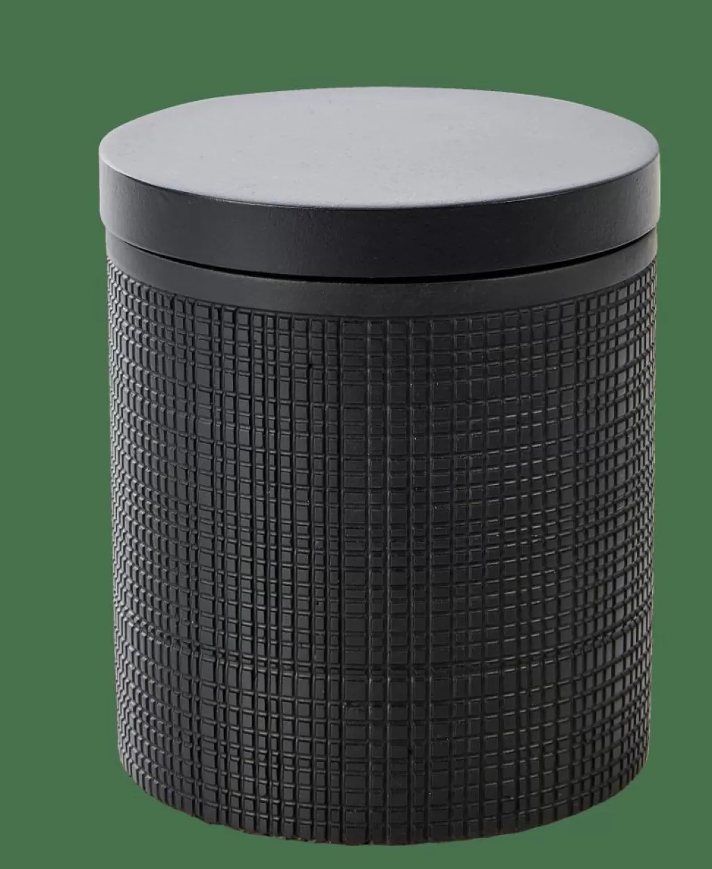 Cheap SAMOURAI Soporte De Algodones Con Tapa Negro Accesorios De Tocador