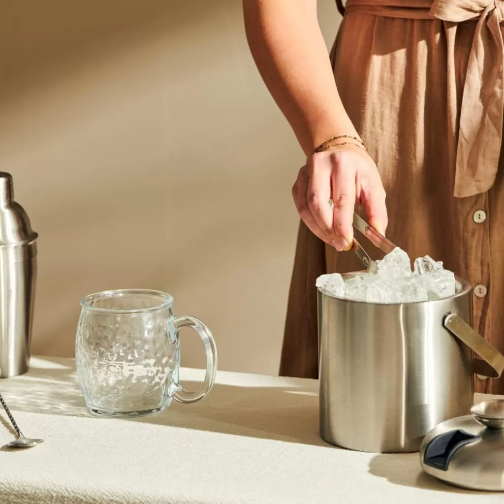Store SHAKE & STIR Cubitera Con Pinzas 1,3L Acero Inoxidable Accesorios Coctéles