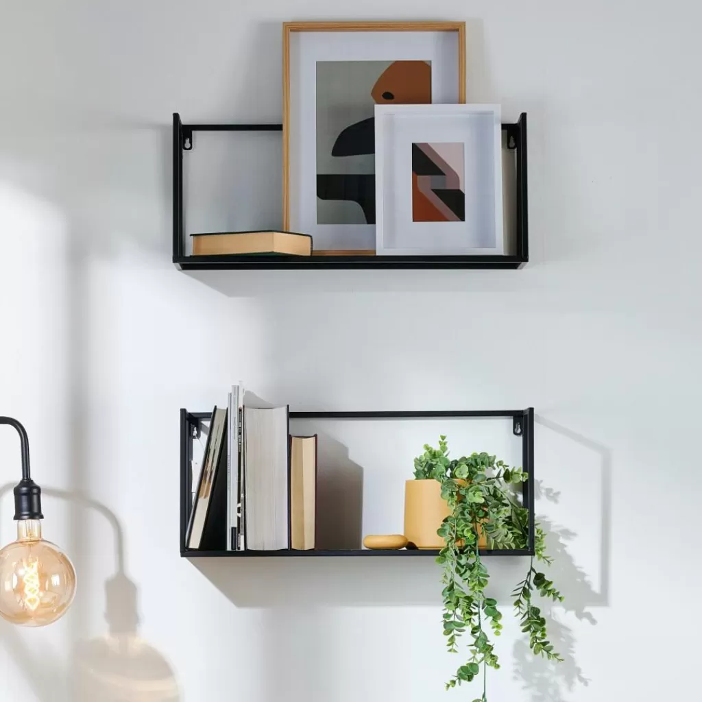 Clearance SHORP Estantería Para Colgar Negro Estanterías