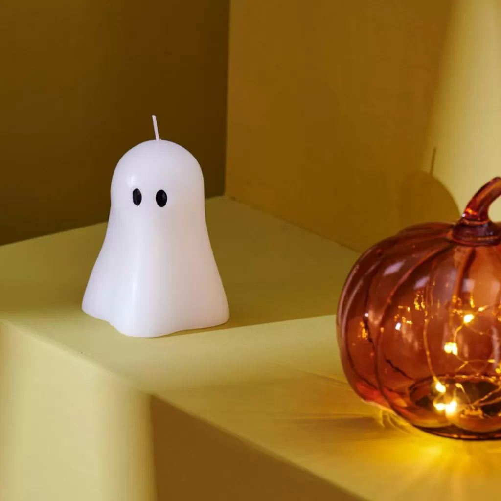 Cheap SPOOKY Vela Blanco Halloween | Otoño