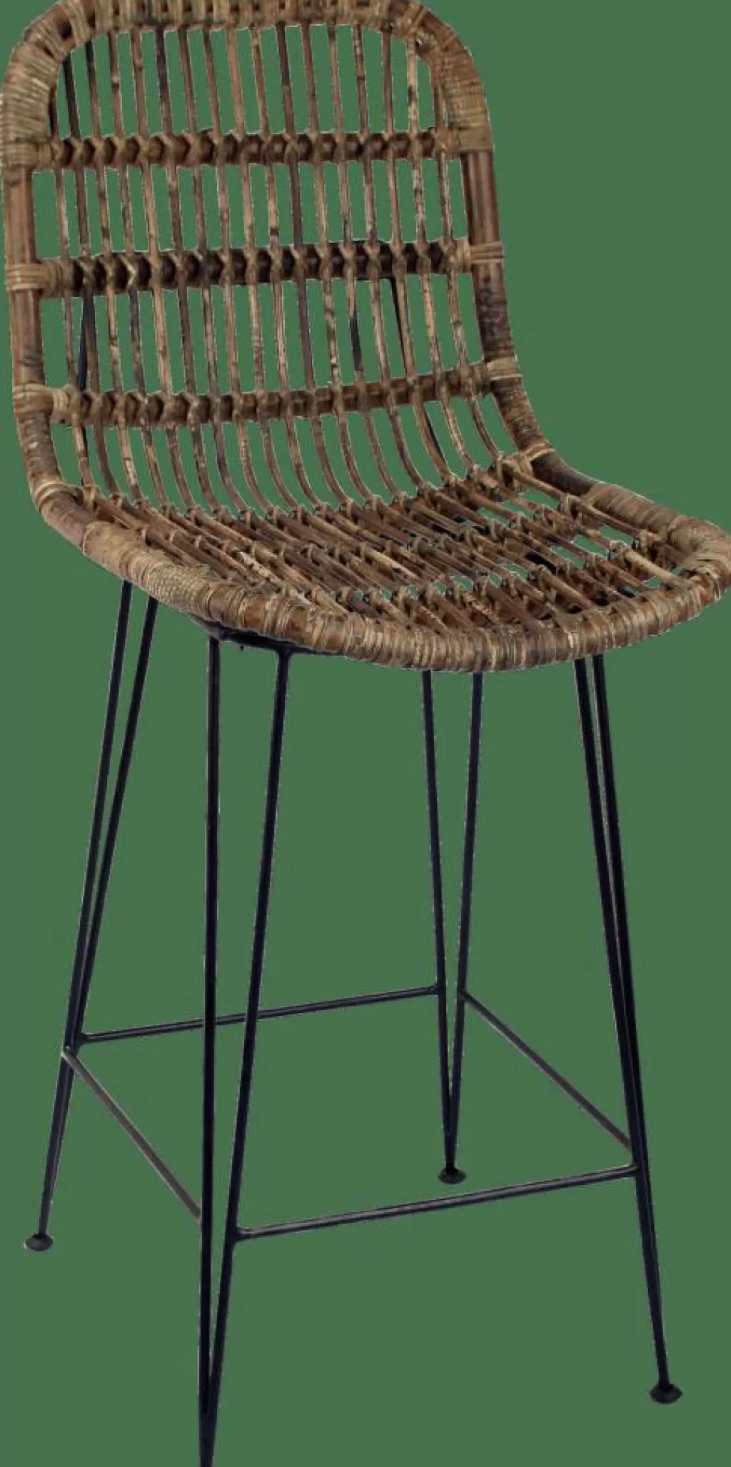 Store SUMATRA Silla De Bar Negro, Natural Sillas De Bar