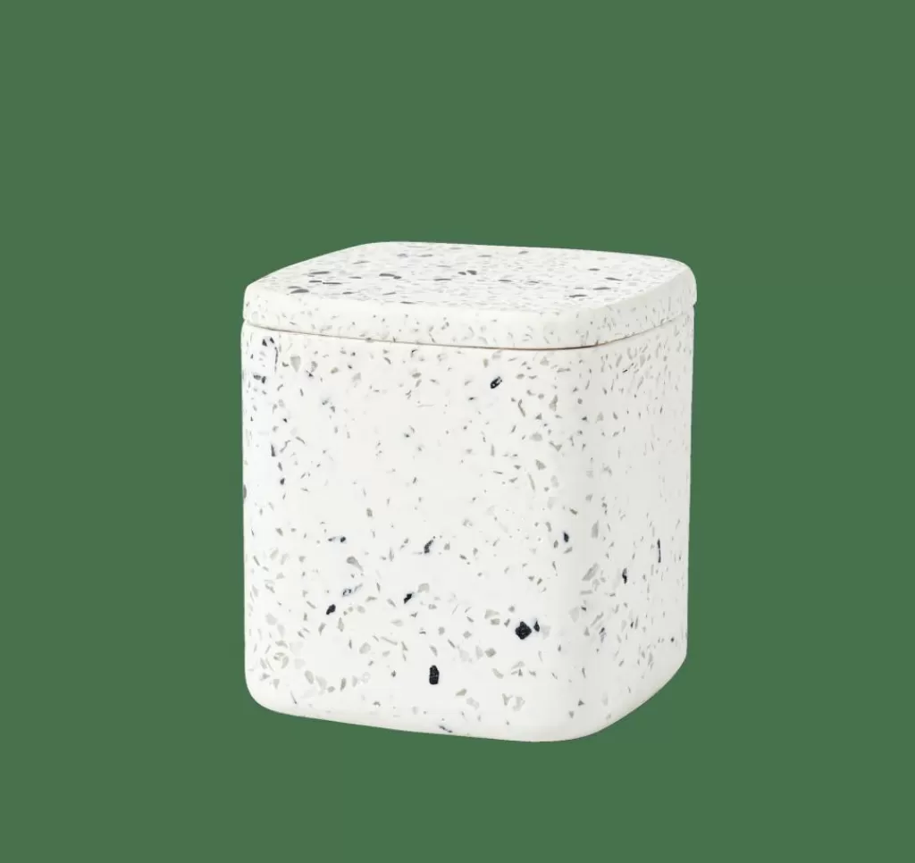 Discount TERRAZZO Soporte De Algodones Blanco Accesorios De Tocador