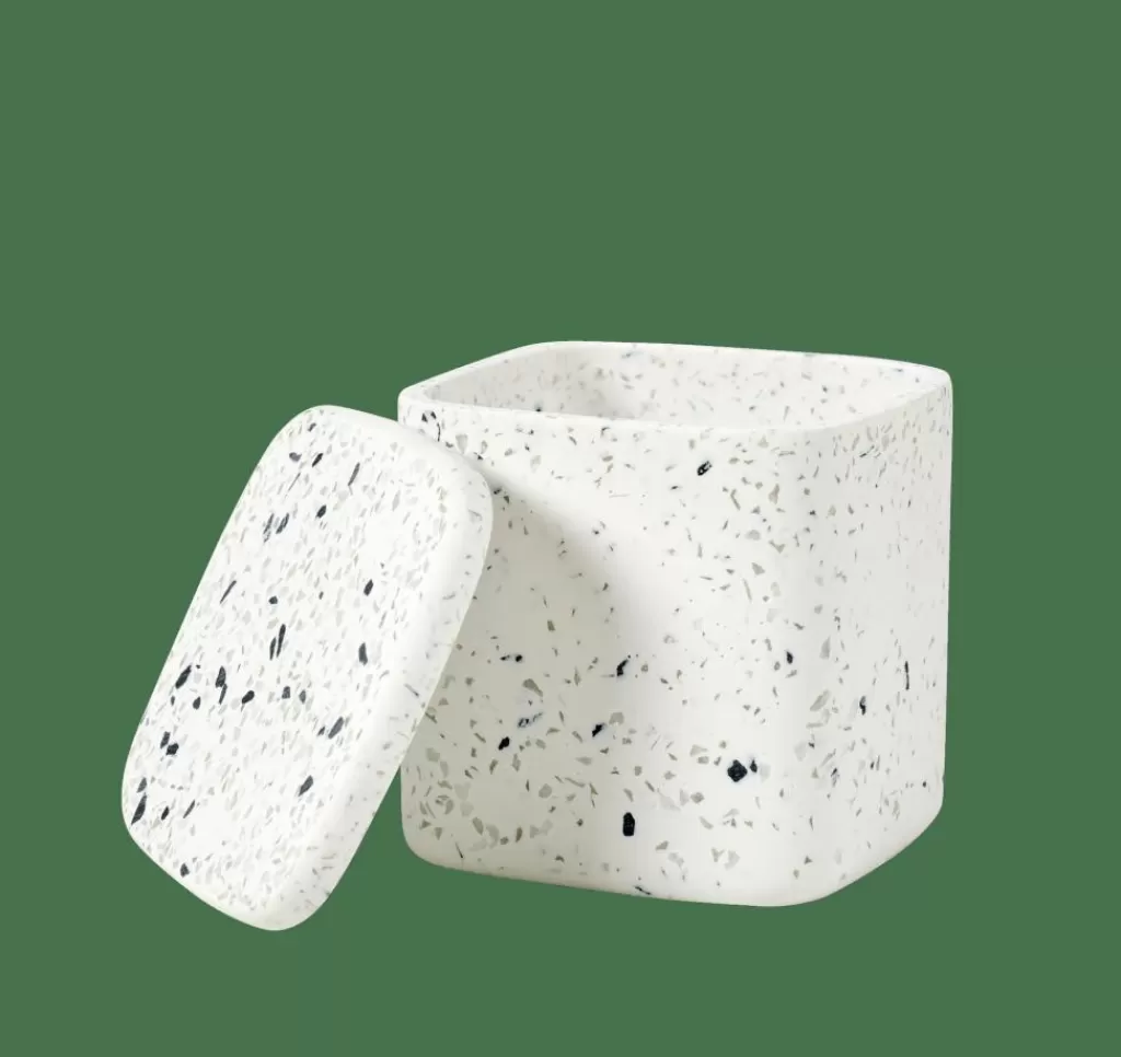 Discount TERRAZZO Soporte De Algodones Blanco Accesorios De Tocador