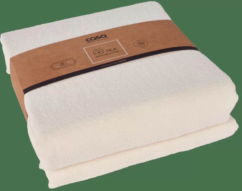 Clearance TILA Mantel Blanco Apagado Manteles