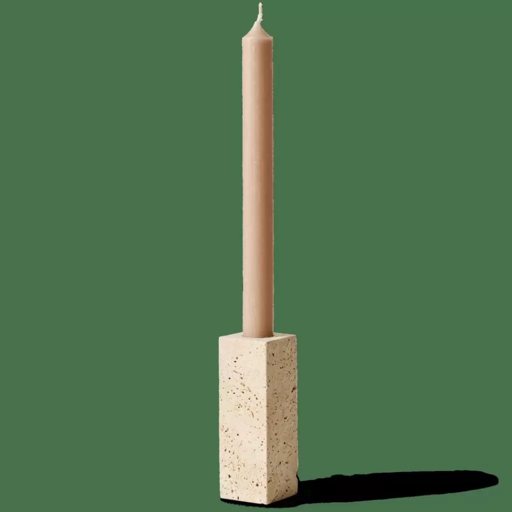 Sale TRAVERTIN Portavelas Natural Candelabros