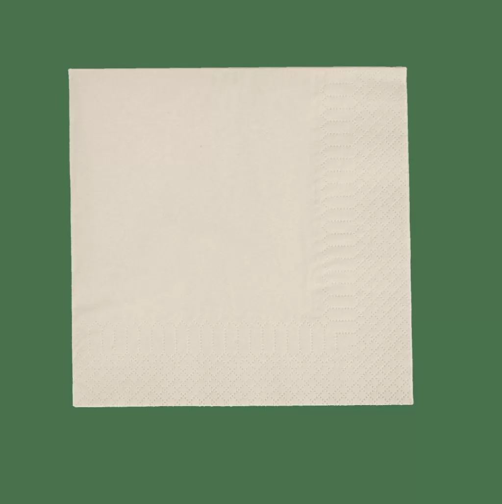 Clearance UNI Paquete De 20 Servilletas Beis Servilletas