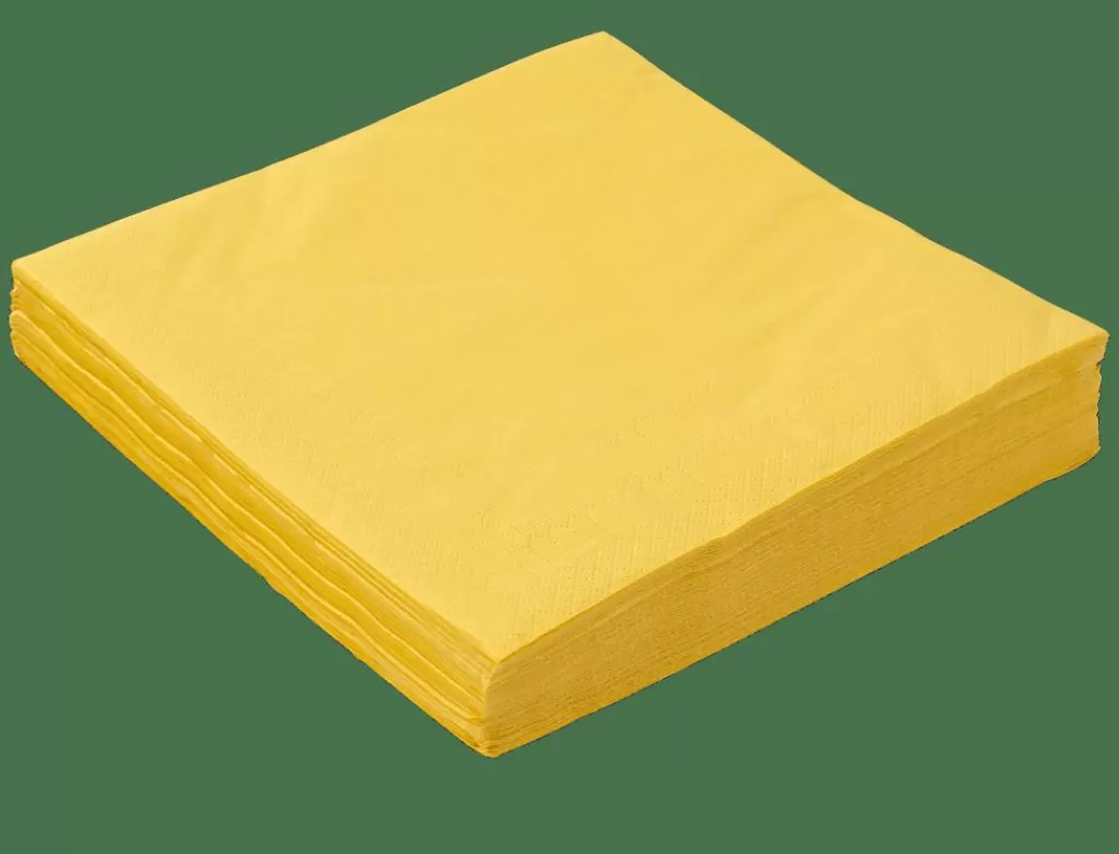 Clearance UNI Paquete De 20 Servilletas Ocre Servilletas