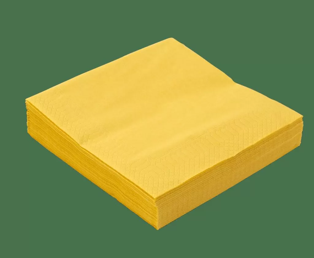 Cheap UNI Paquete De 20 Servilletas Ocre Servilletas
