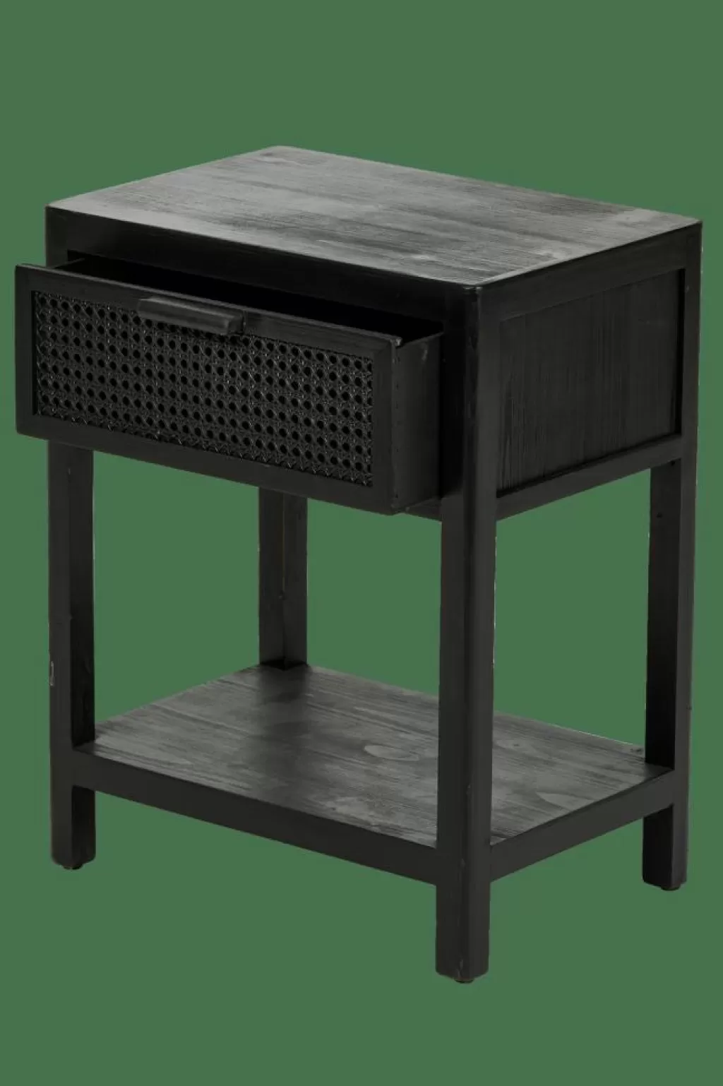 Clearance WEBSTER Mesilla De Noche Negro Mesillas De Noche | Cajoneras