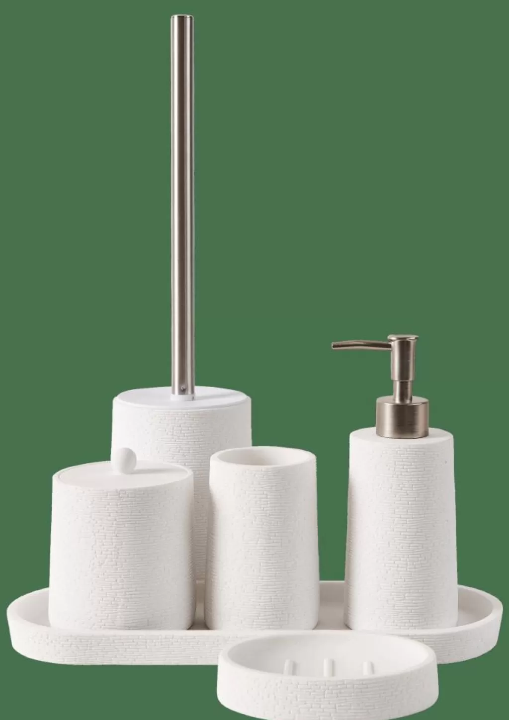 Discount WHITE ELEGANCE Cepillo WC En Soporte Blanco, Plateado Accesorios Water