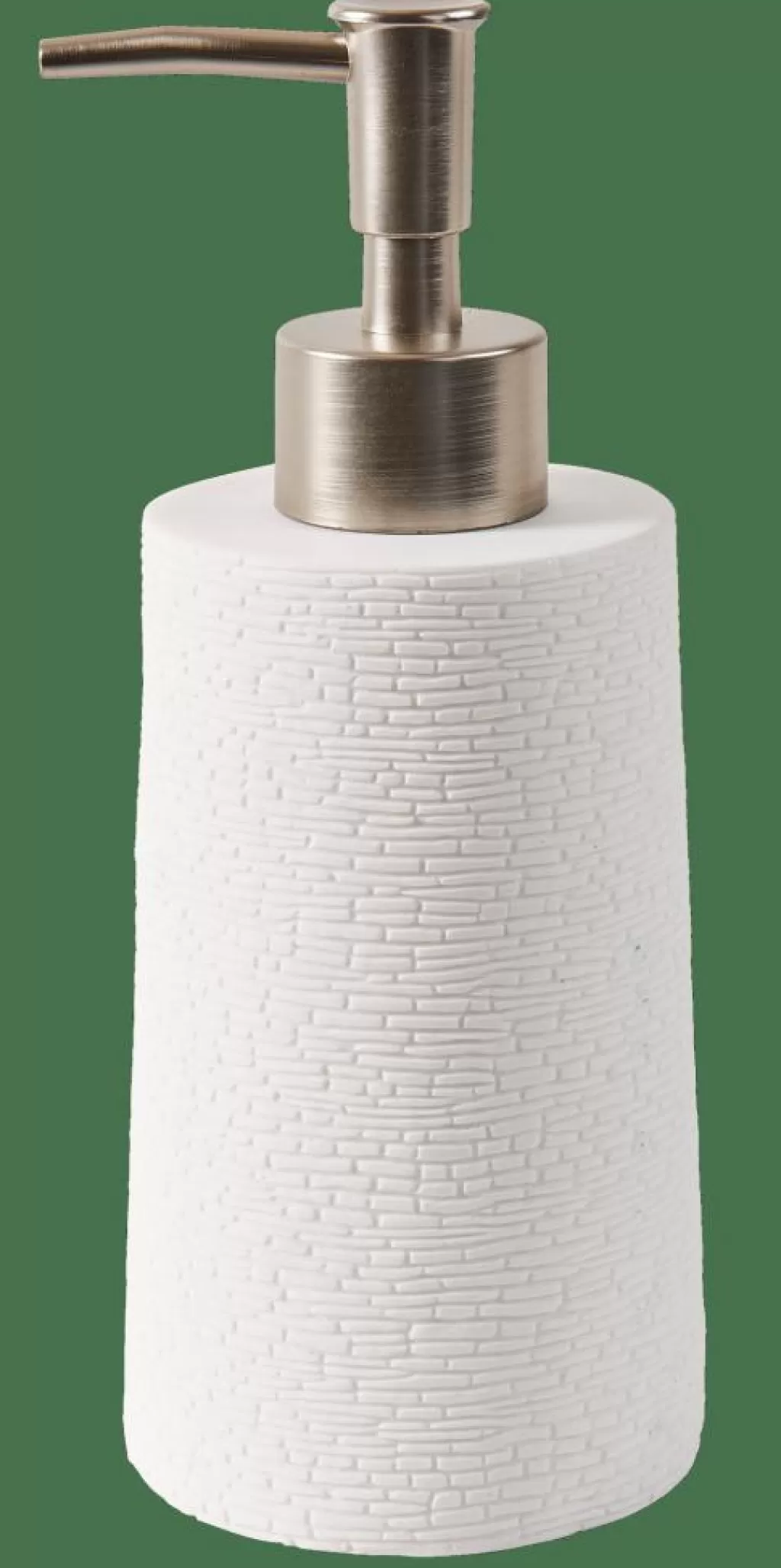 Outlet WHITE ELEGANCE Dispensador De Jabón Blanco, Plateado Accesorios De Tocador