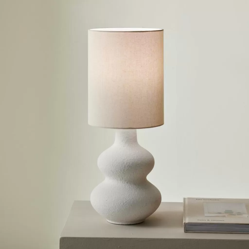 Best Sale WHITESTONE Lámp. Mesa/pantalla E27 Blanco Apagado Lamparas De Mesa