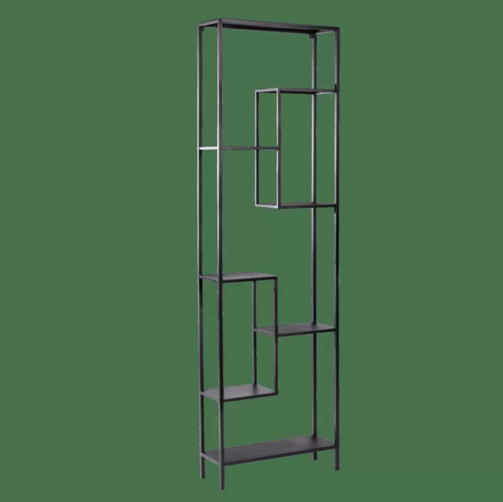 New WILLIAM Estantería De Pared Negro Estanterías