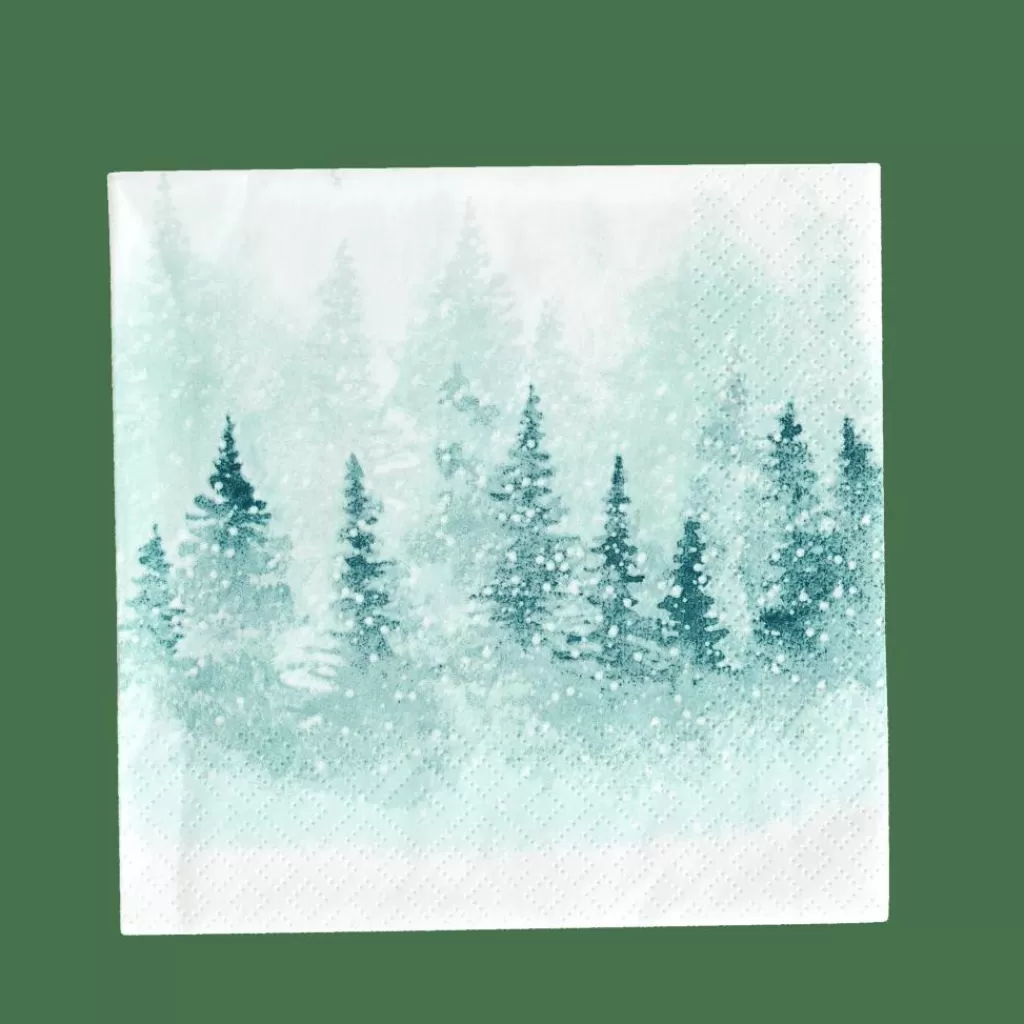 Cheap WINTERIDYLL Paquete De 20 Servilletas Verde Servilletas