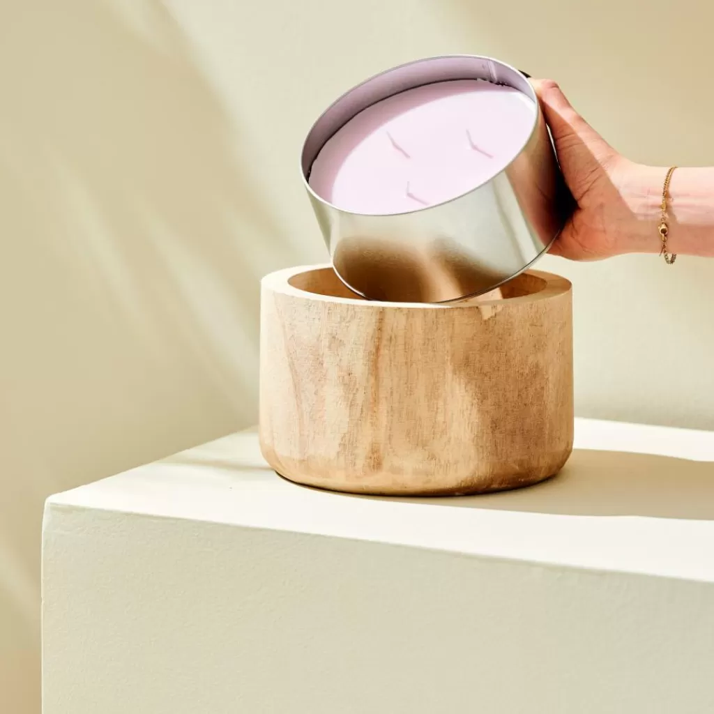 Clearance WOOD Recarga Vela De Jardín Morado Velas Para Exterior