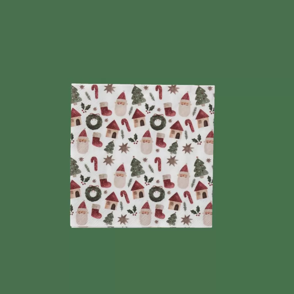 Store X-MAS VIBE Paquete De 20 Servilletas Multicolor Servilletas