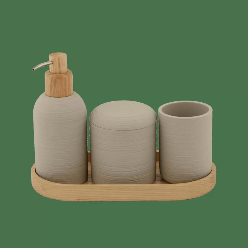 Clearance YUKI Soporte Para Cepillo De Dientes Beis Accesorios De Tocador