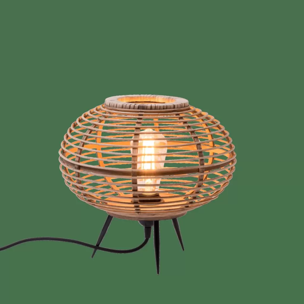 Clearance ZANZI Lámpara De Mesa E27 Natural Lamparas De Mesa