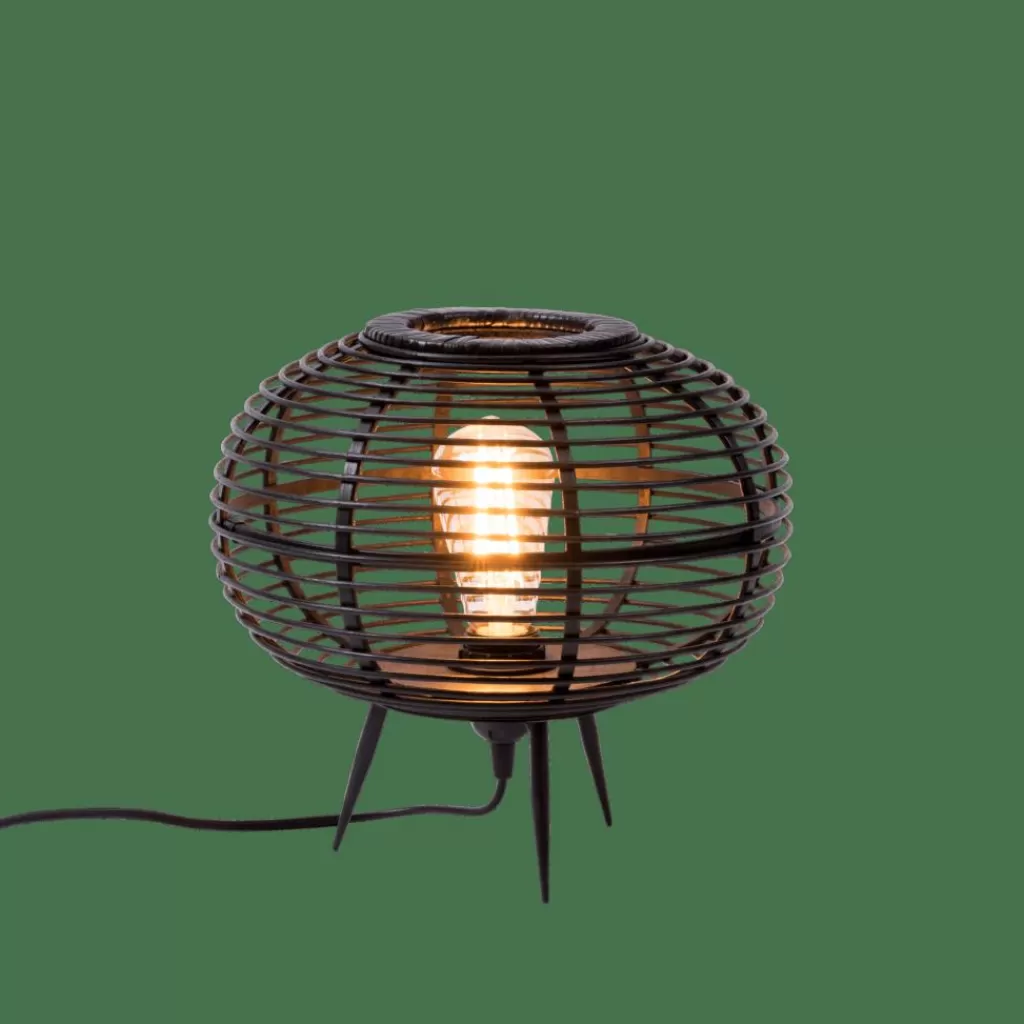 Clearance ZANZI Lámpara De Mesa E27 Negro Lamparas De Mesa